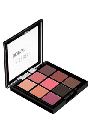Swiss Beauty Ultimate 9 Pigmented Colors Eyeshadow Palette Long Wearing And Easily Blendable Eye Makeup Palette Matte, Shimmery And Metallic Finish - Multicolor-06, 6G