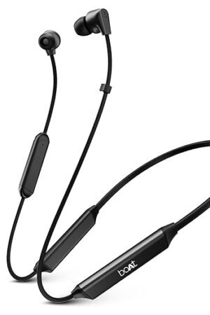 boAt Rockerz 150 Pro Bluetooth Neckband Earphones w/ 150hrs Playback, Dual EQ Modes, Crystal Bionic Sound by HiFi DSP 5, AI-ENx™ Technology, Dual Pairing,Beast™ Mode,ASAP™ Charge