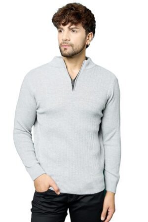 TAGDO Men's Waffle Knitted Crew Neck Regular Fit Tees (5154)